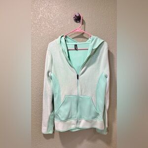 Fox Womens Mint Green Zip-Up Hoodie Size M